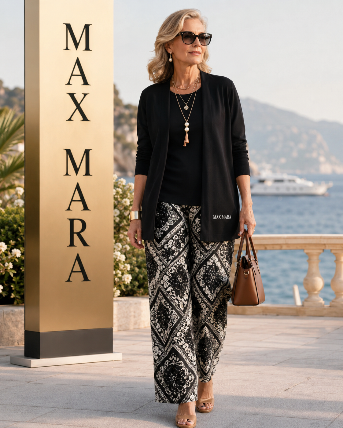Coordinato 3 pezzi MAX MARA (Maglia+Pantalone+Coprispalle)
